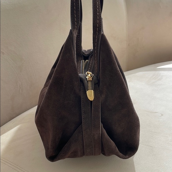 Brown Suede Women's Bag - Picture 5 of 6